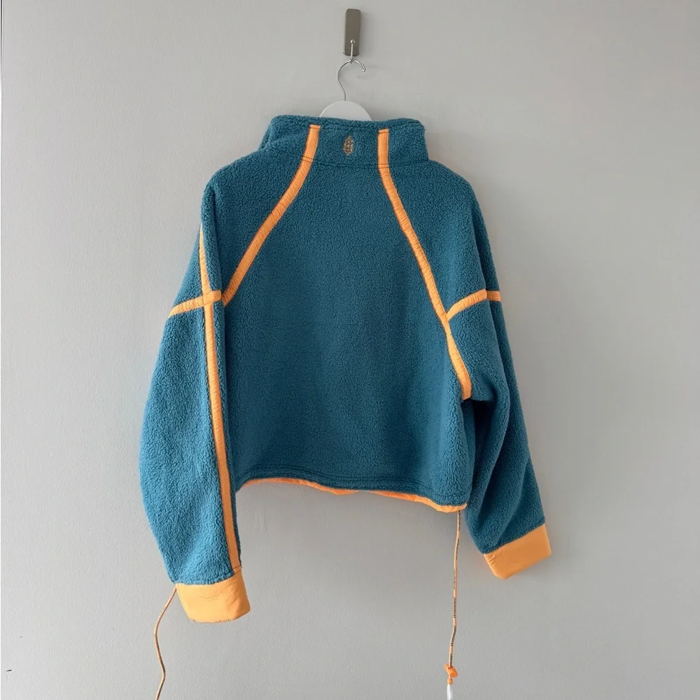 FREE PEOPLE Mountain High Half Zip Fleece S